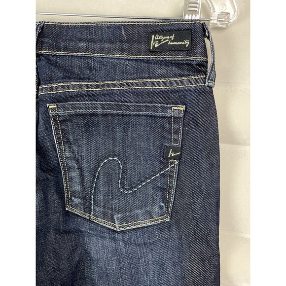 Citizens of Humanity Women 30 Jeans Dita Petite Bootcut Dark Wash Stretch Y2K - Picture 10 of 10
